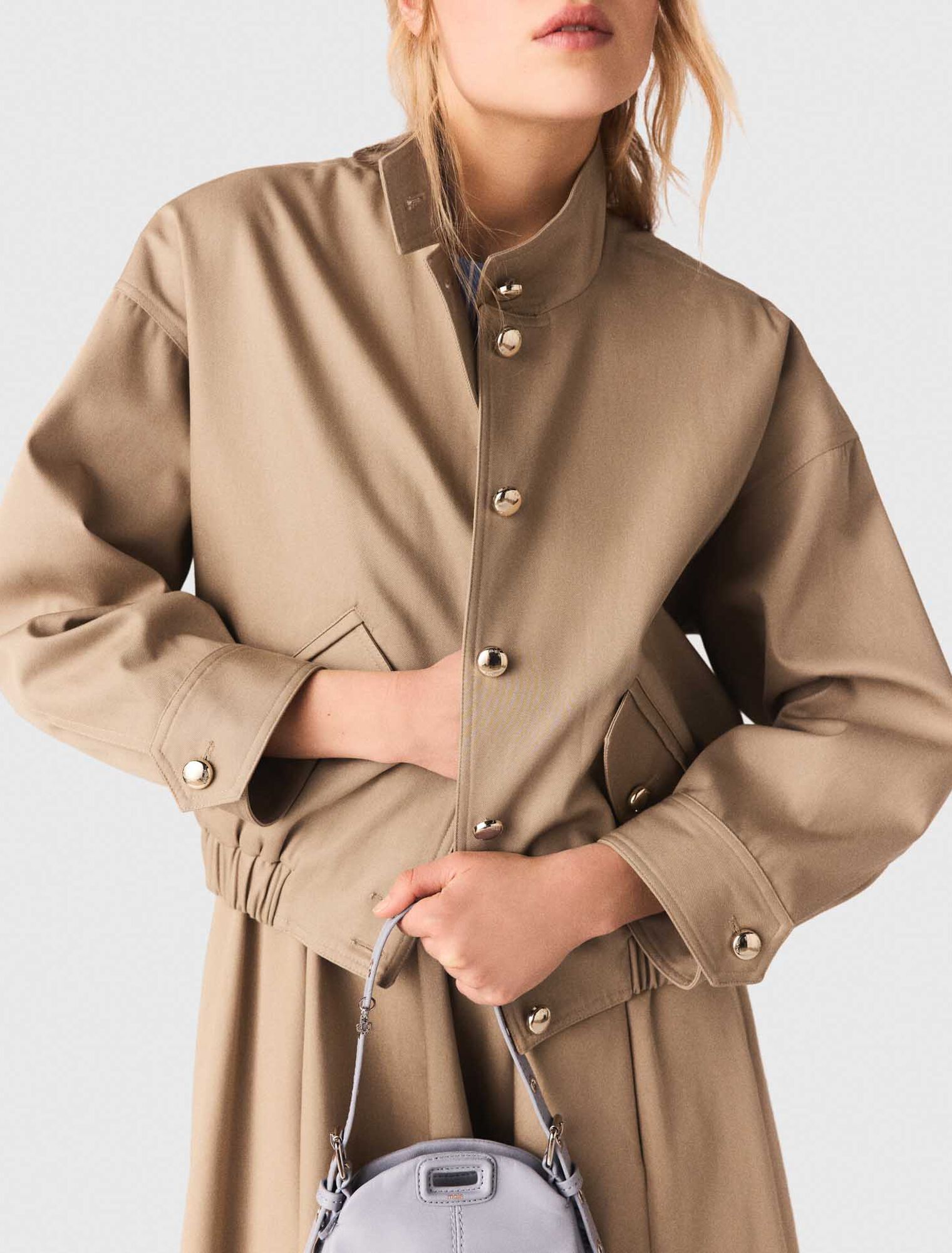 Bomberjacke aus Baumwolle