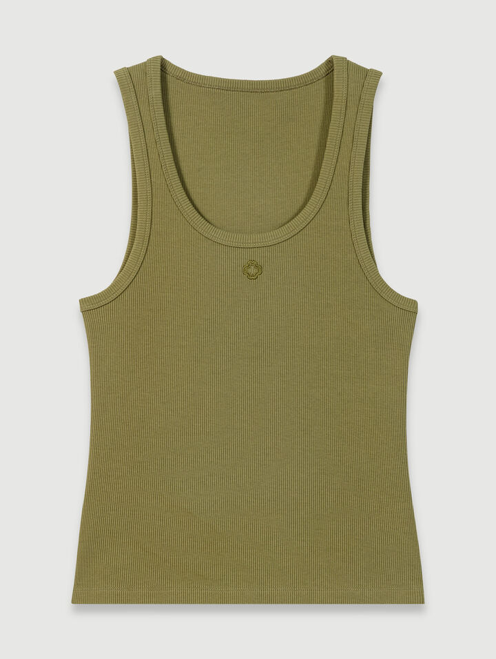 Geripptes Tanktop