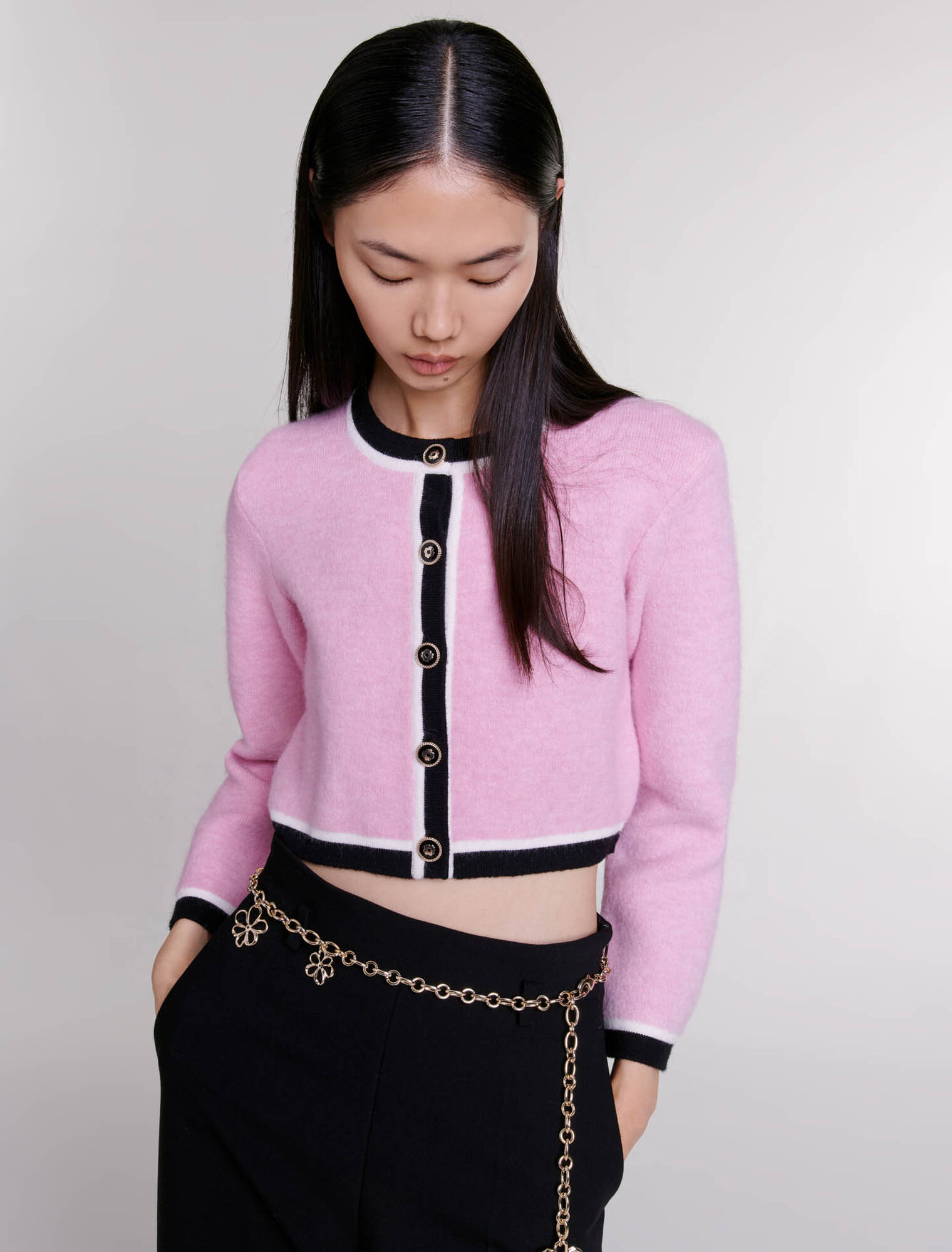 Kurzer Strick-Cardigan