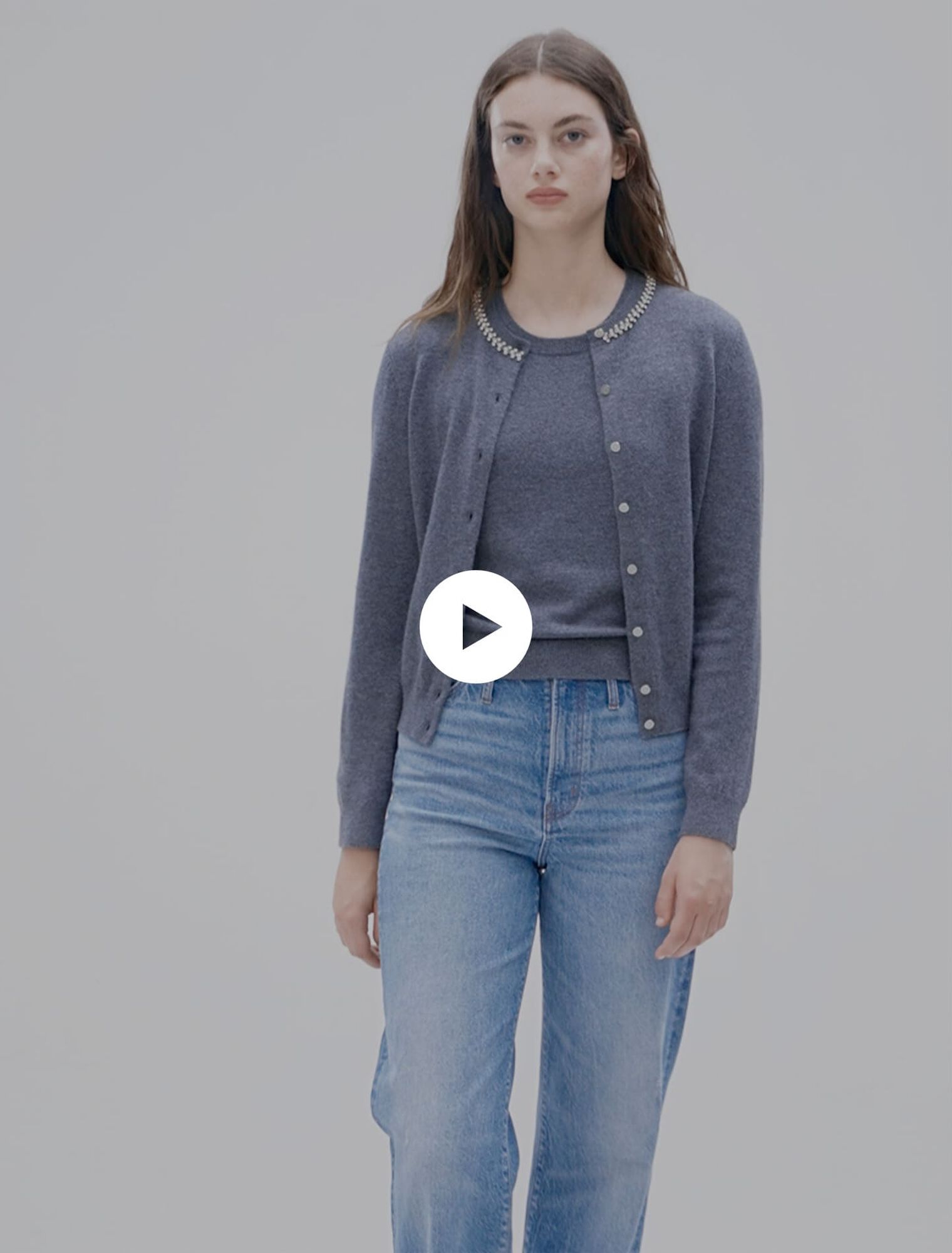 2-in-1 Cardigan aus Kaschmir