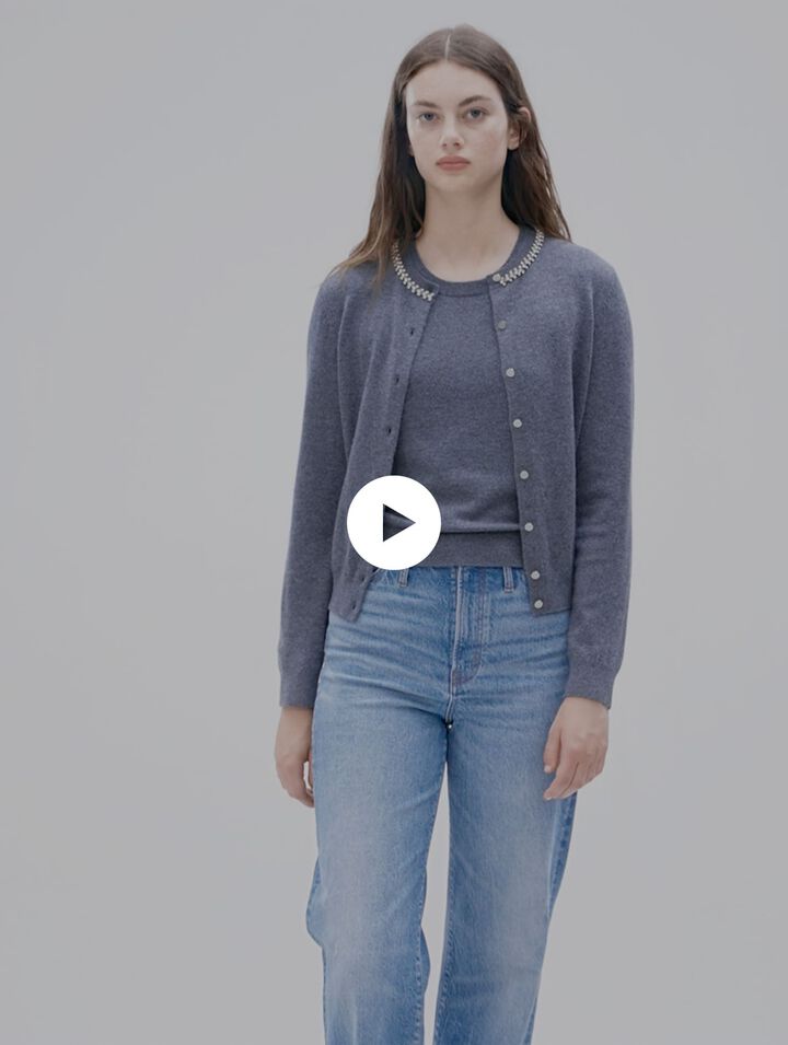 2-in-1 Cardigan aus Kaschmir