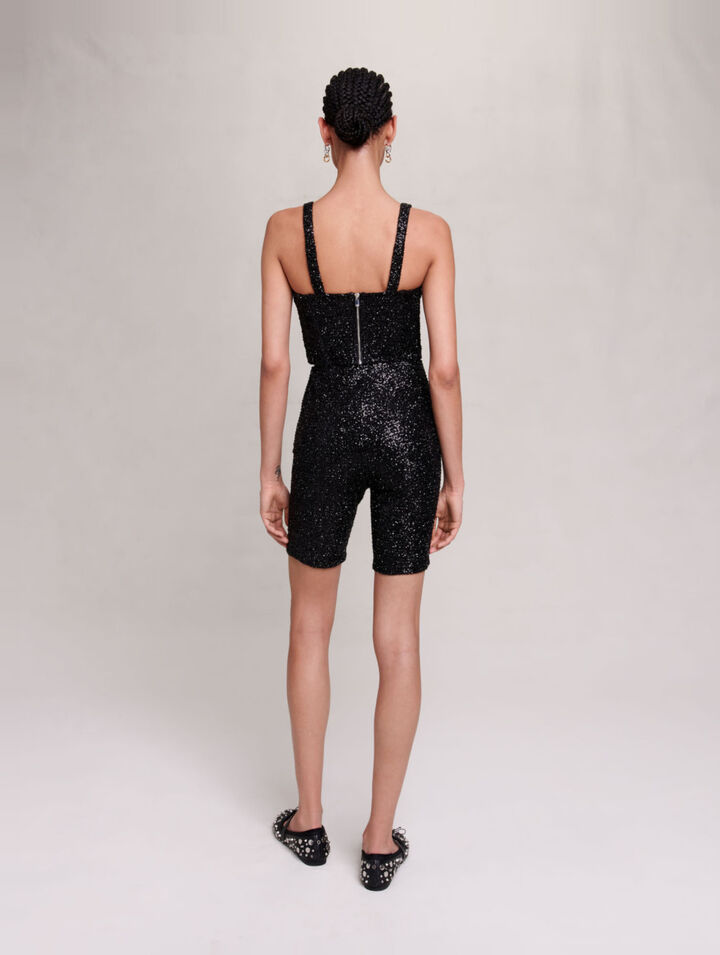 Bustier mit Pailletten