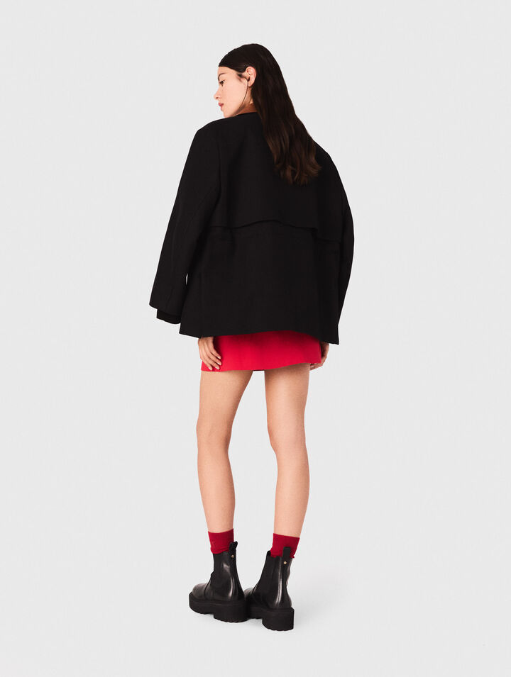 Parka mit Lederkragen
