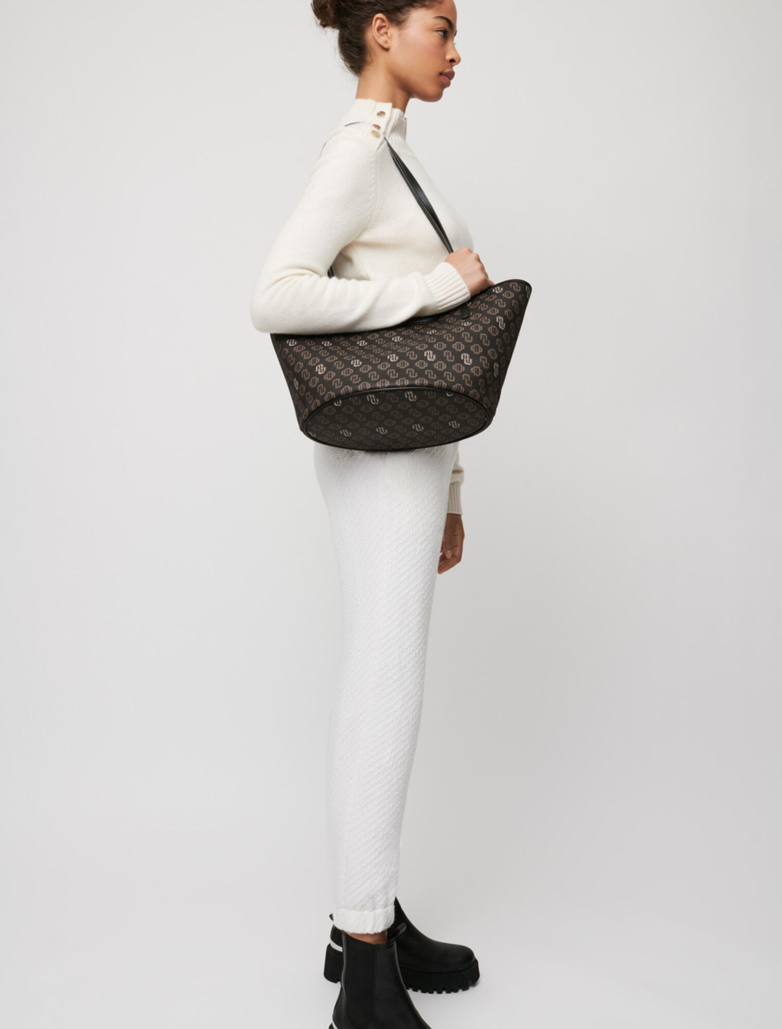 Jogginghose in Tweed-Optik