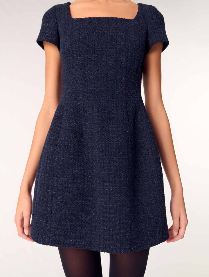 Kurzes Tweed-Kleid