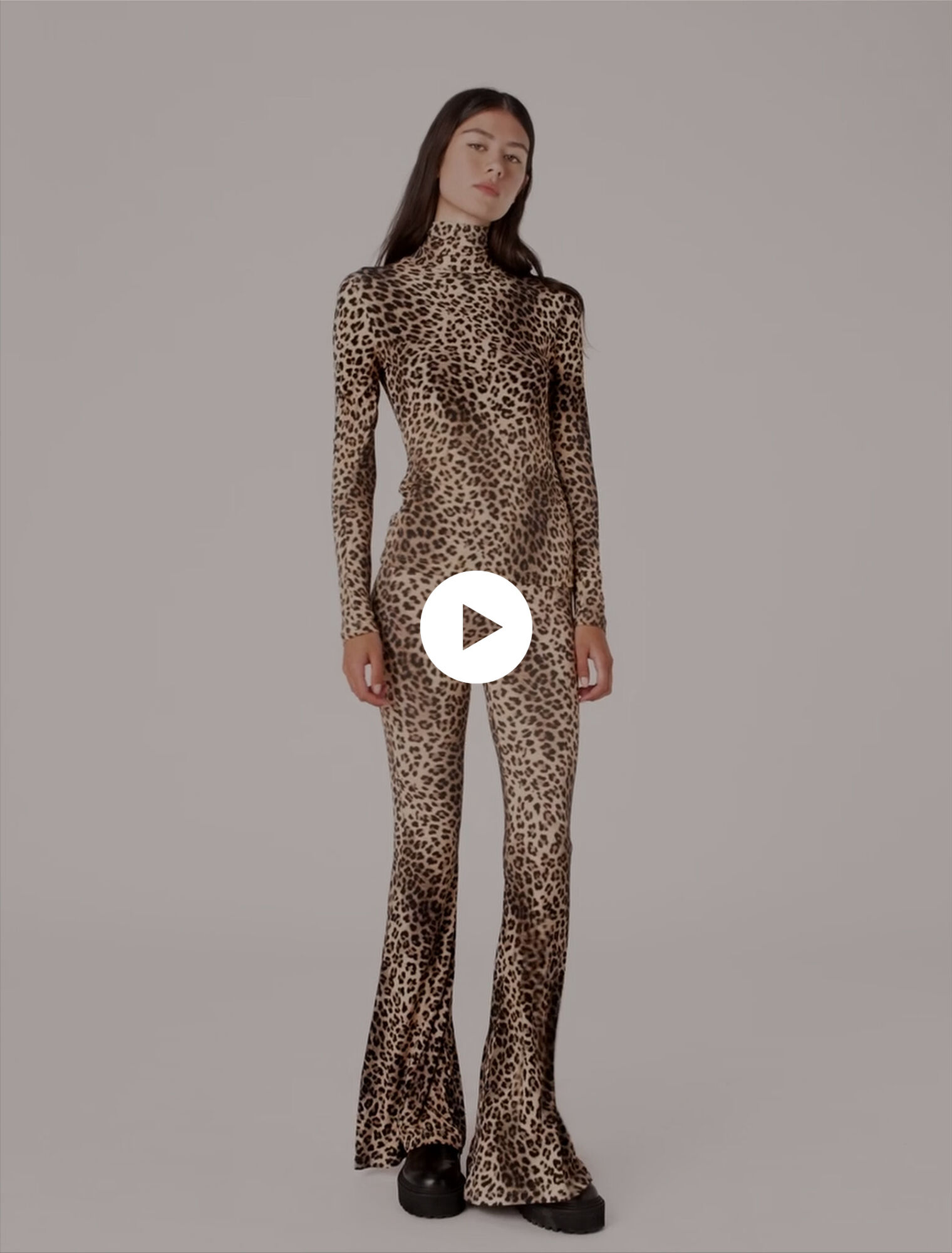Leggings mit Leopardenmuster