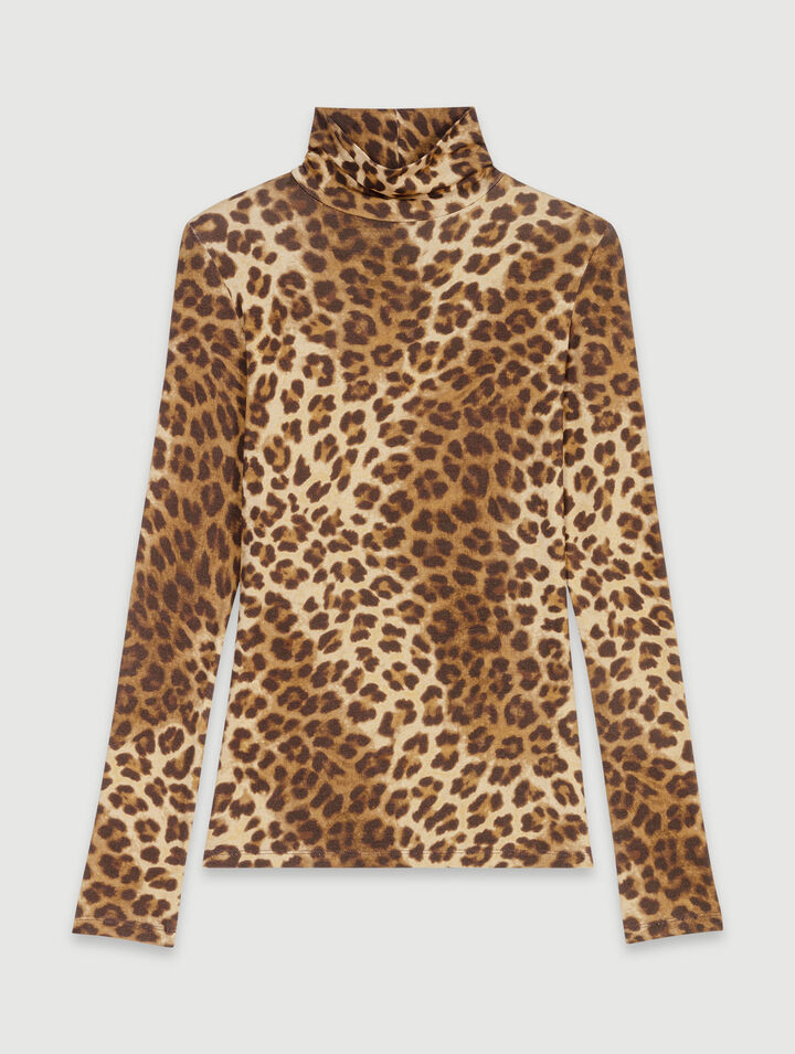 Pullover mit Leopardenprint