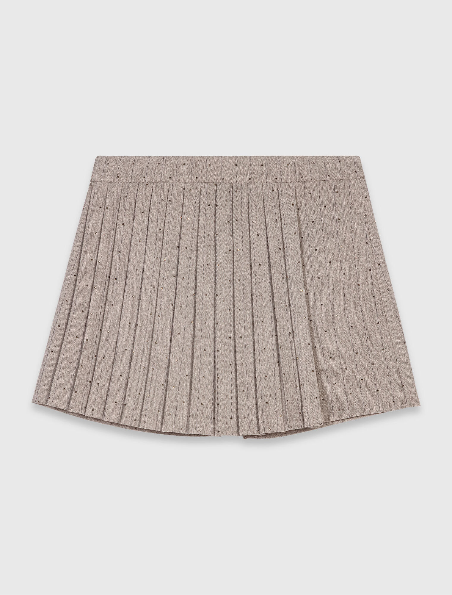 Trompe-l'Œil-Shorts mit Strass