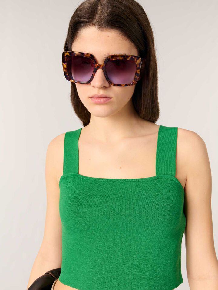 Crop Top aus Strick