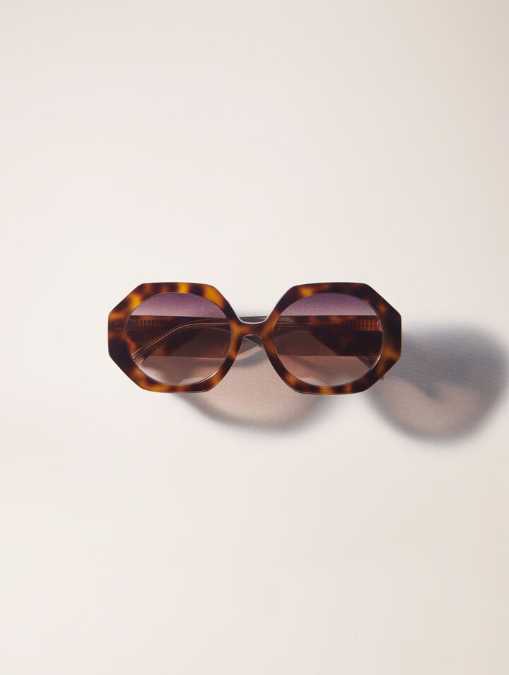 Runde Sonnenbrille aus Acetat