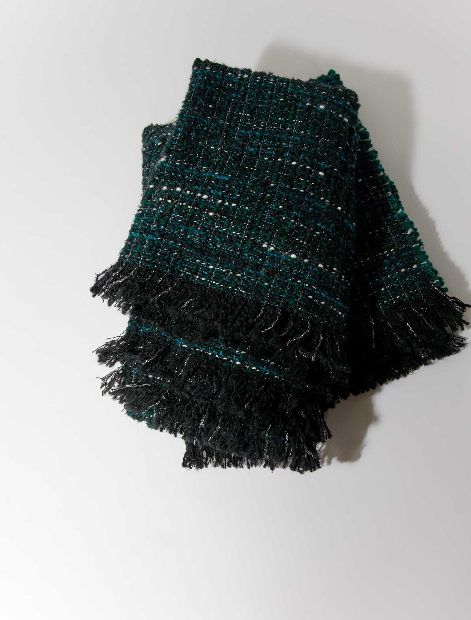 Poncho aus Tweed