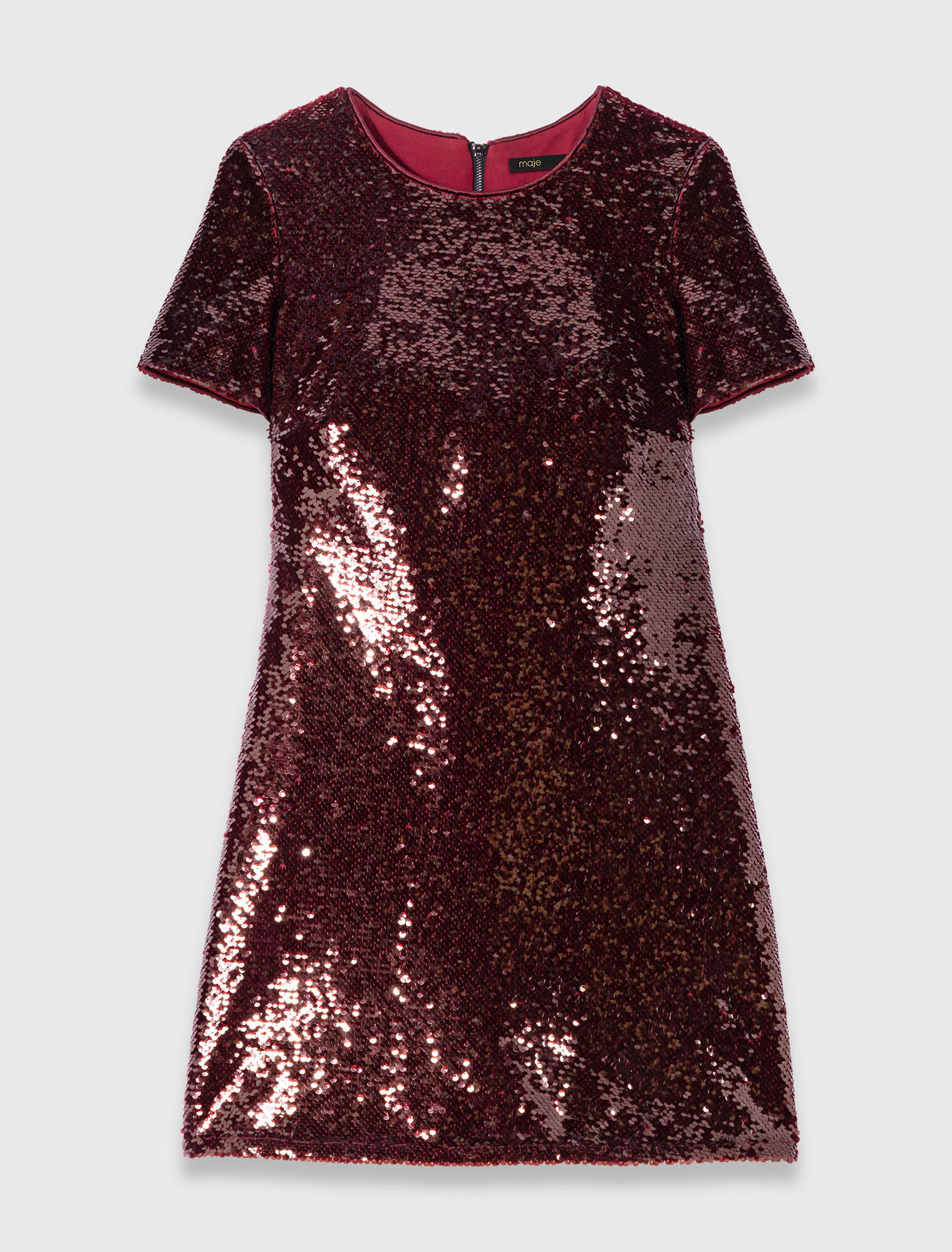 Kurzes Kleid mit Paillettenstickerei