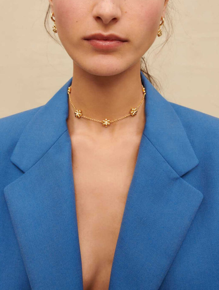 Gerade geschnittene blaue Schneiderjacke