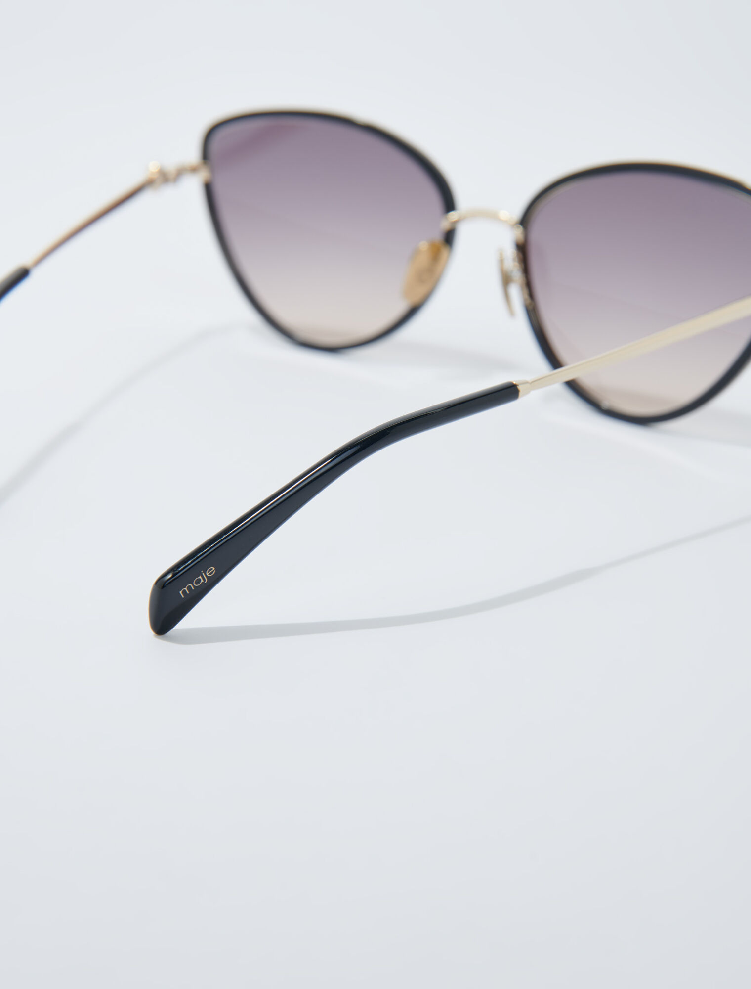 Cat-Eye-Sonnenbrille aus Metall