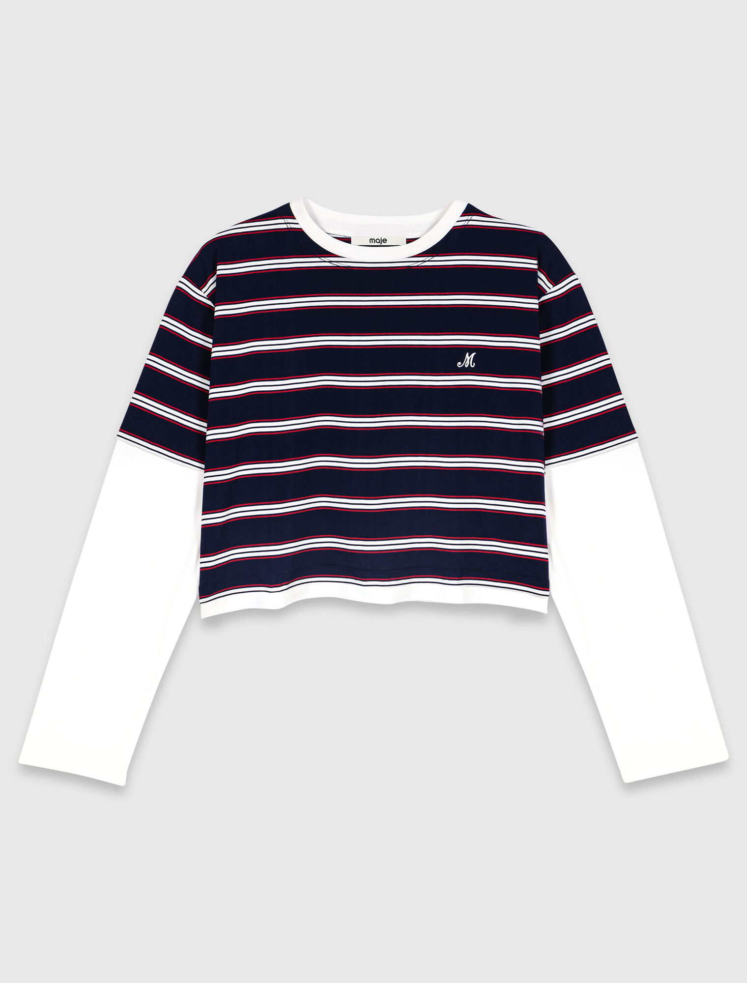 T-Shirt in Lagenoptik
