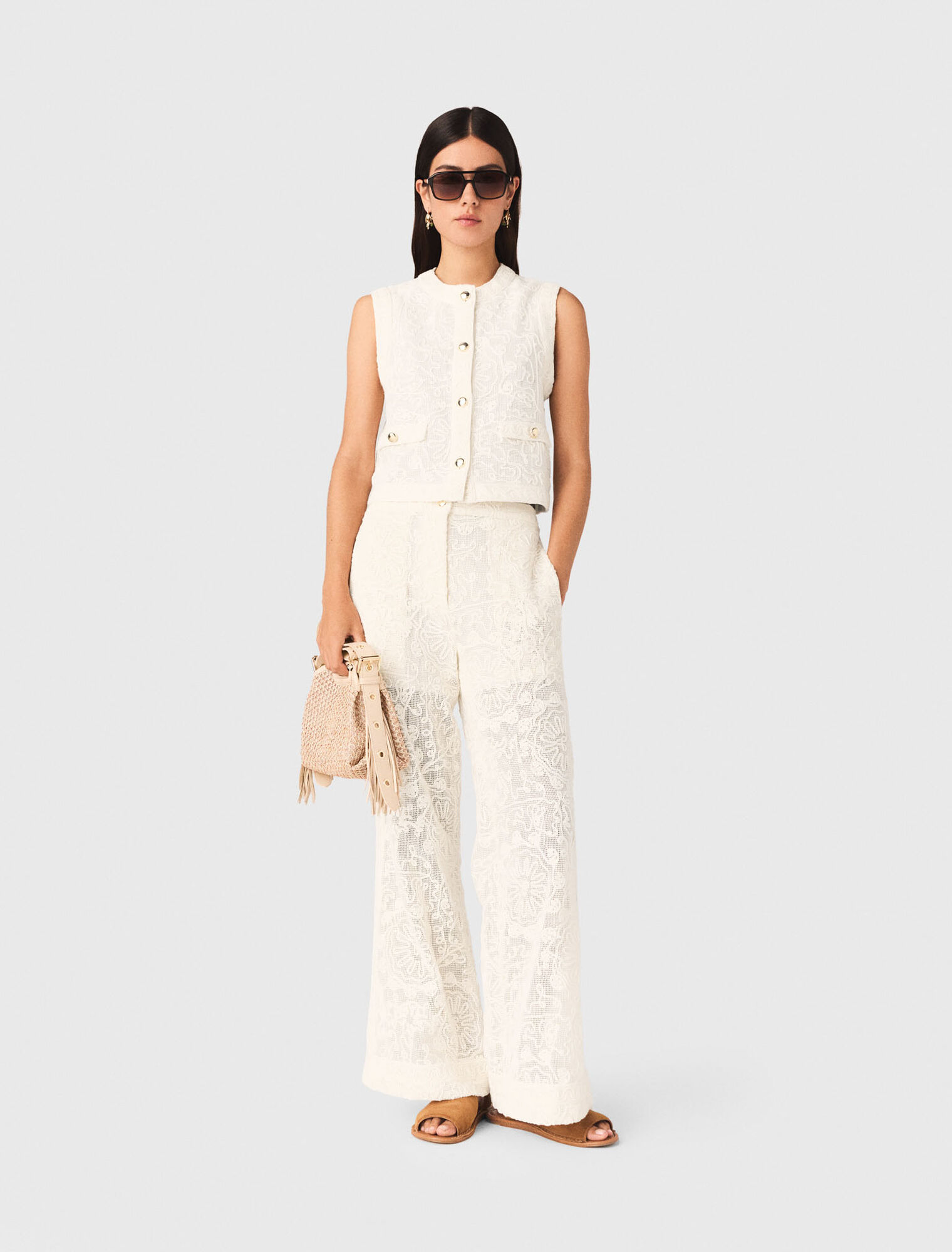 Jacke aus Guipure-Spitze