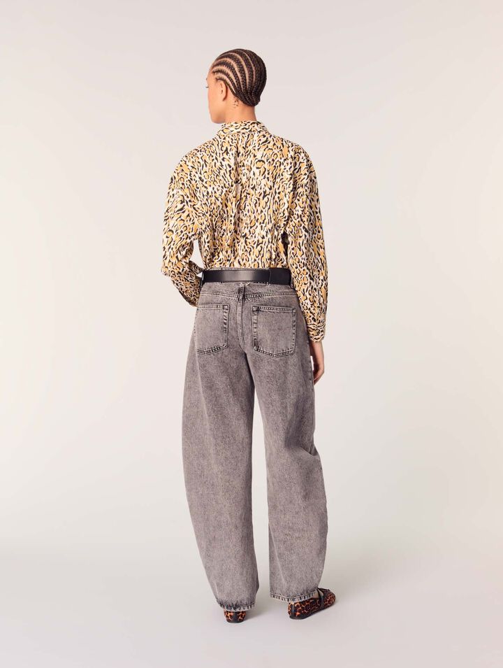 Hemd mit Leoparden-Print