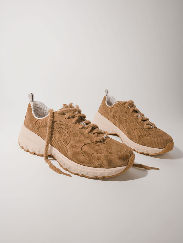 M Sneakers aus Cord