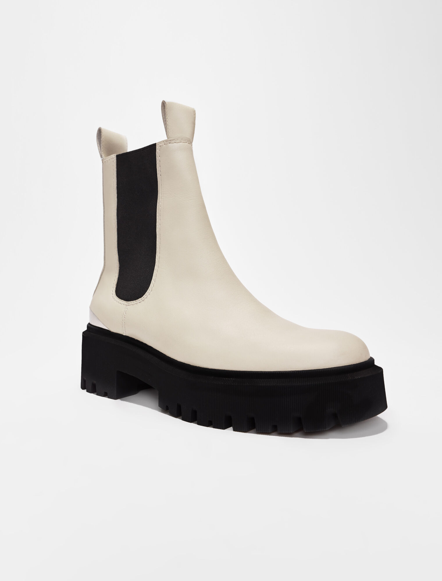 Chelsea-Stiefeletten mit Plateau