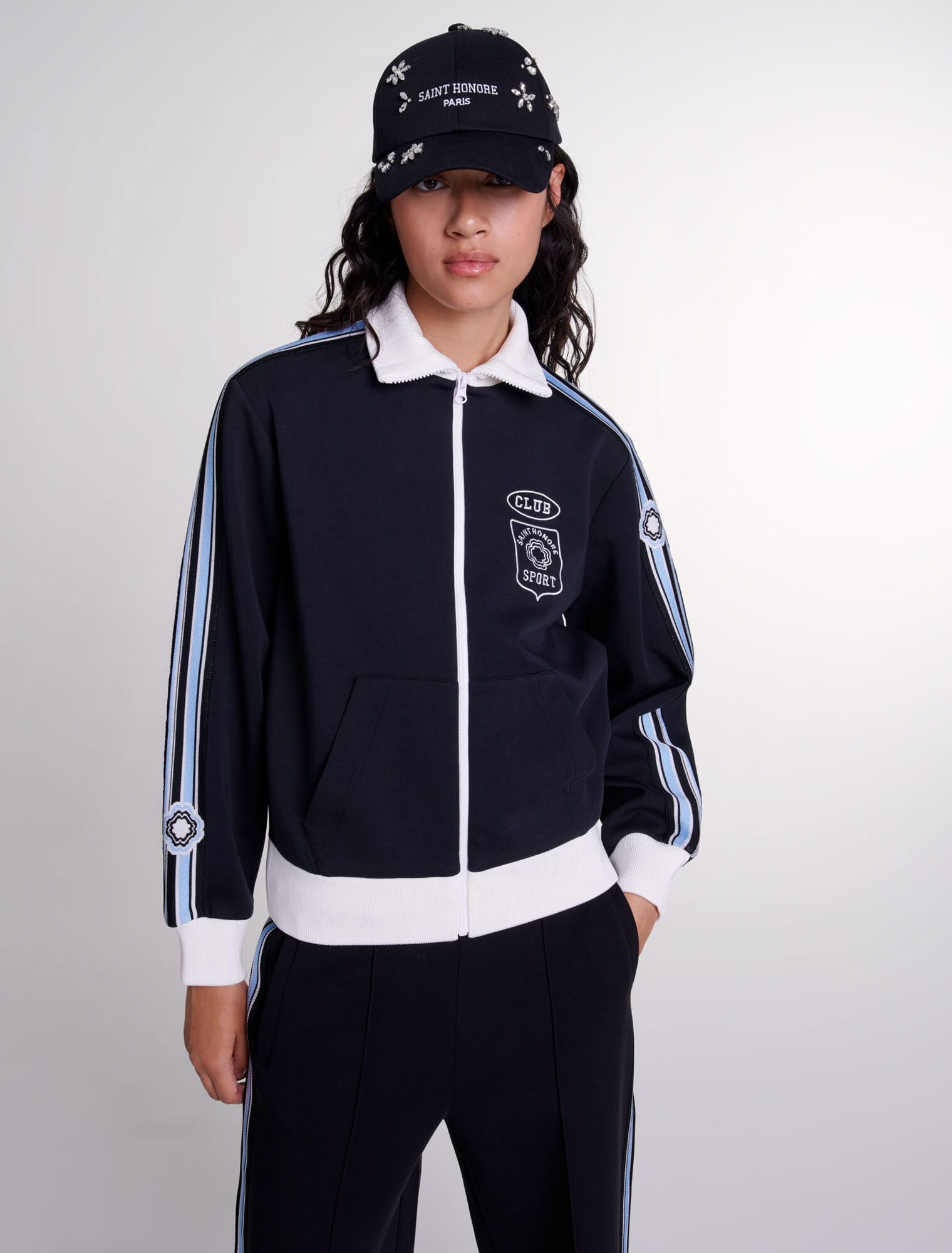 Bestickte Casual-Jacke