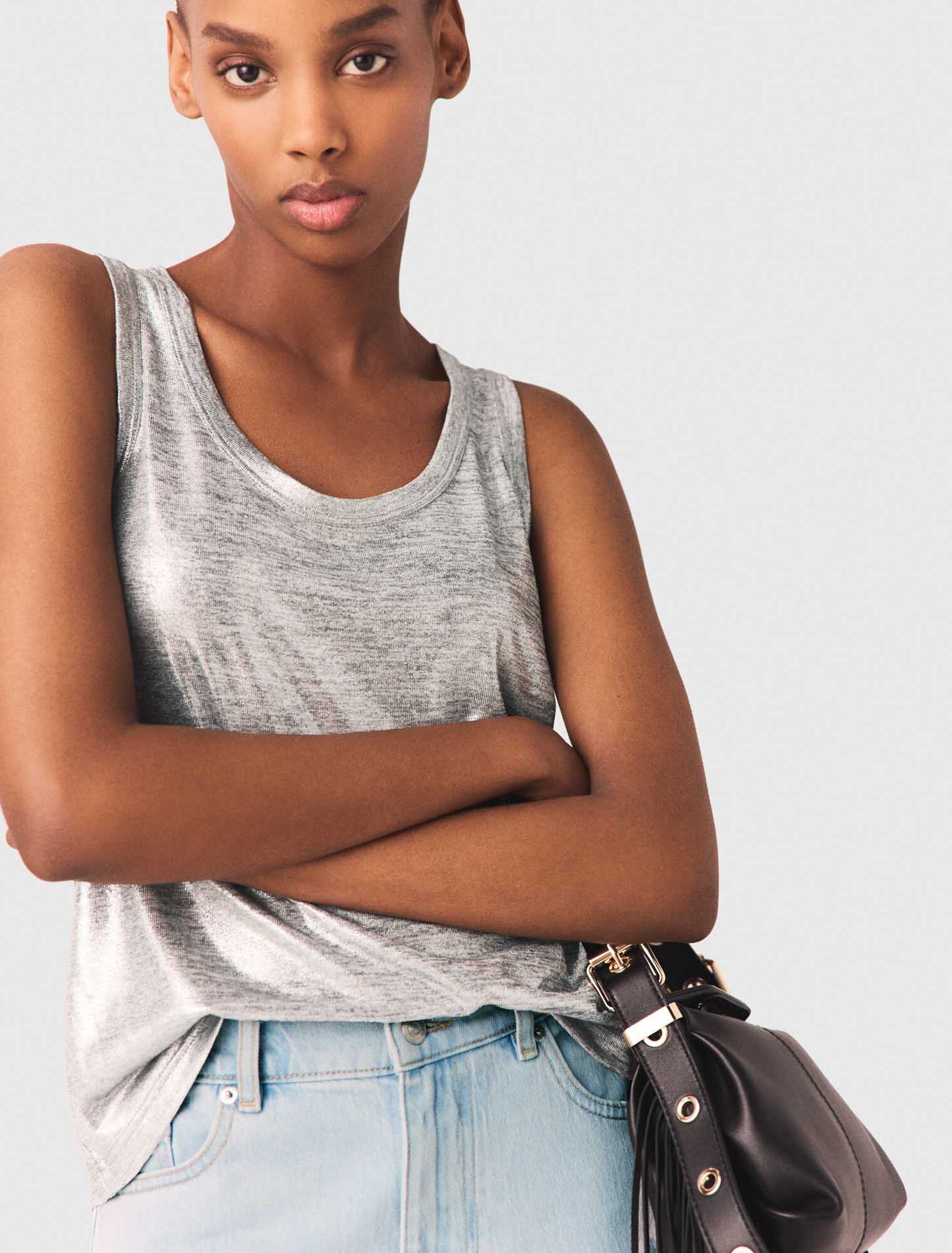 Metallisches Tanktop