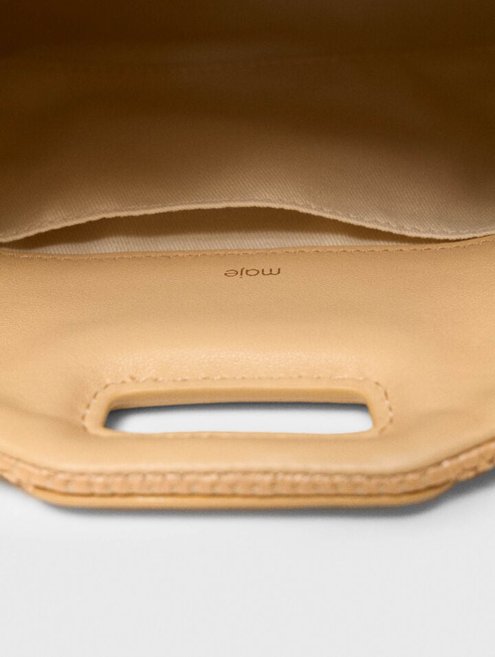 Mini M-Tasche mit Basteffekt