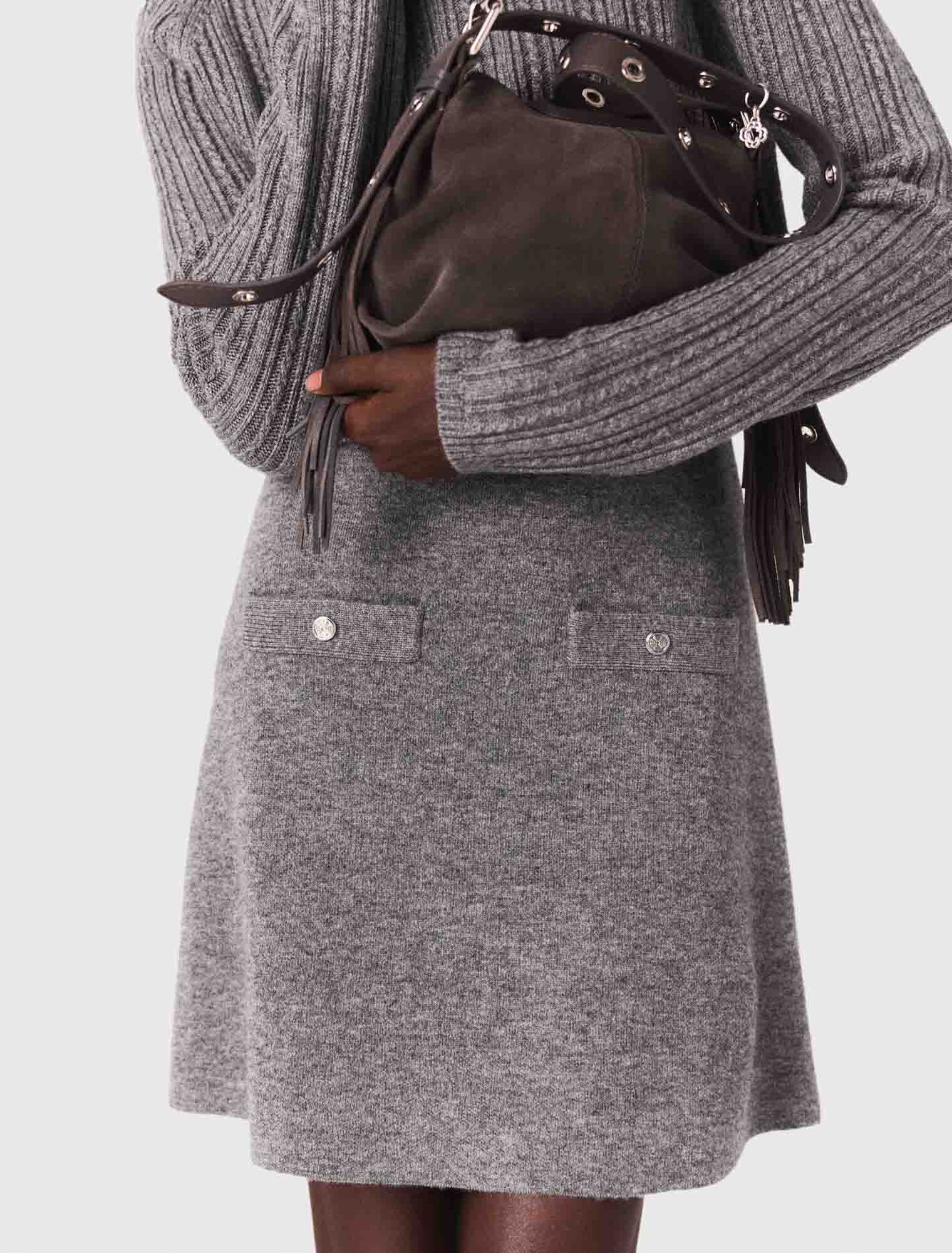 Strickkleid mit abnehmbarem Pulli