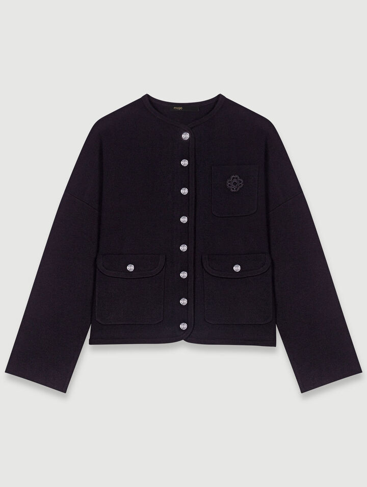 Kurzer Strick-Cardigan