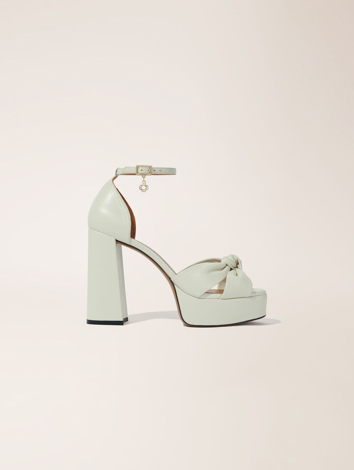 Plateausandalen aus Leder