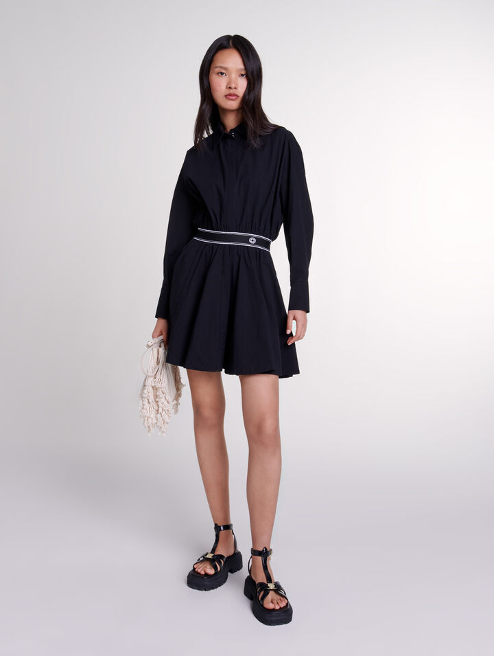 Kurzes elastisches Hemdkleid