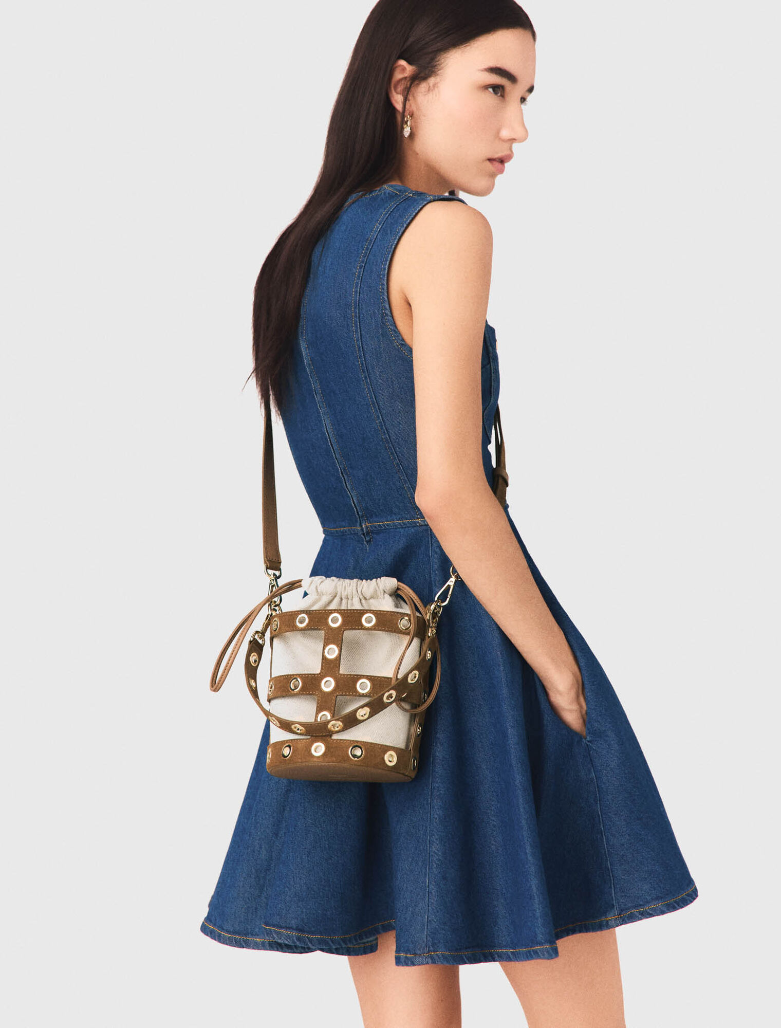 Bucket Bag Miss M aus Wildleder