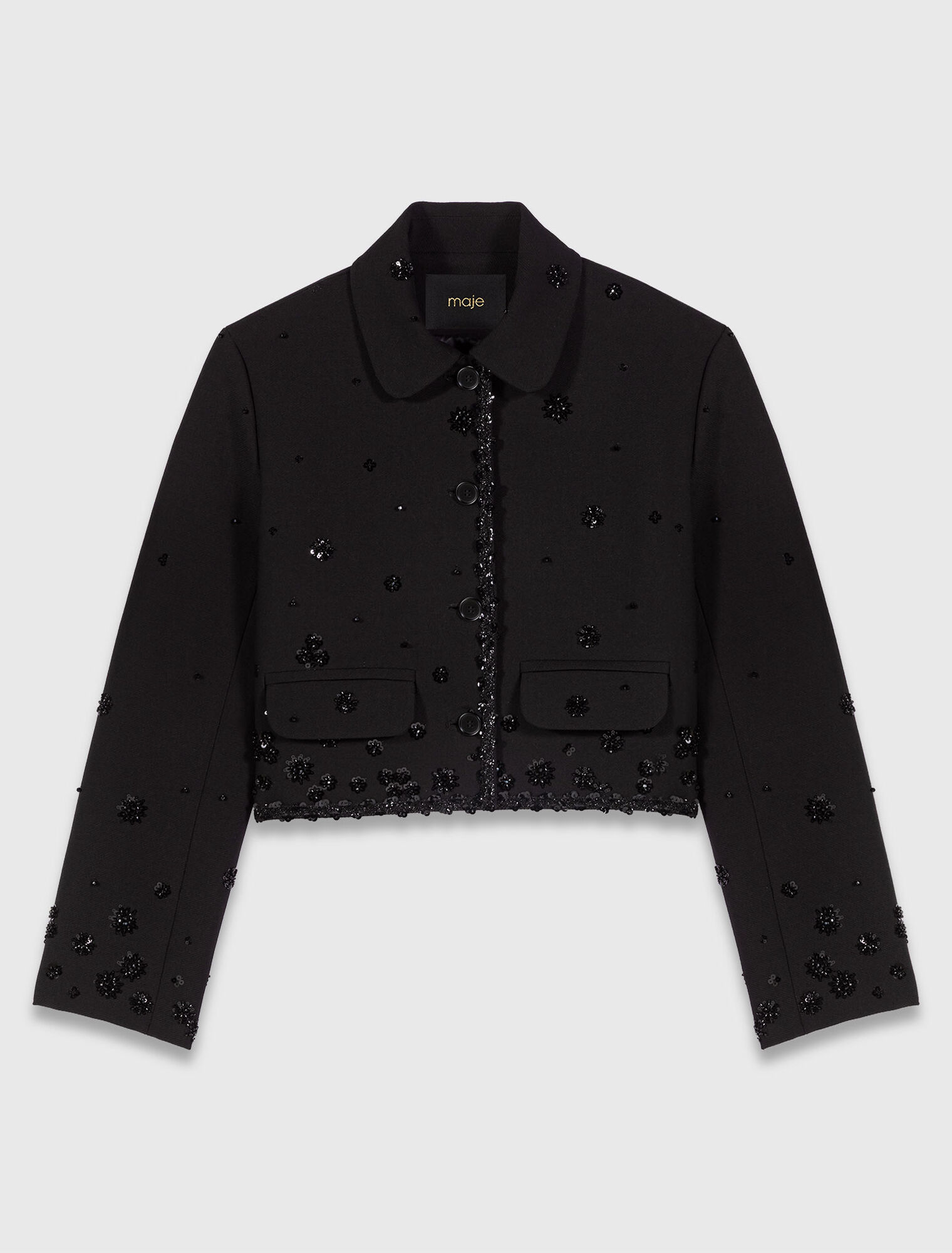 Kurze bestickte Jacke