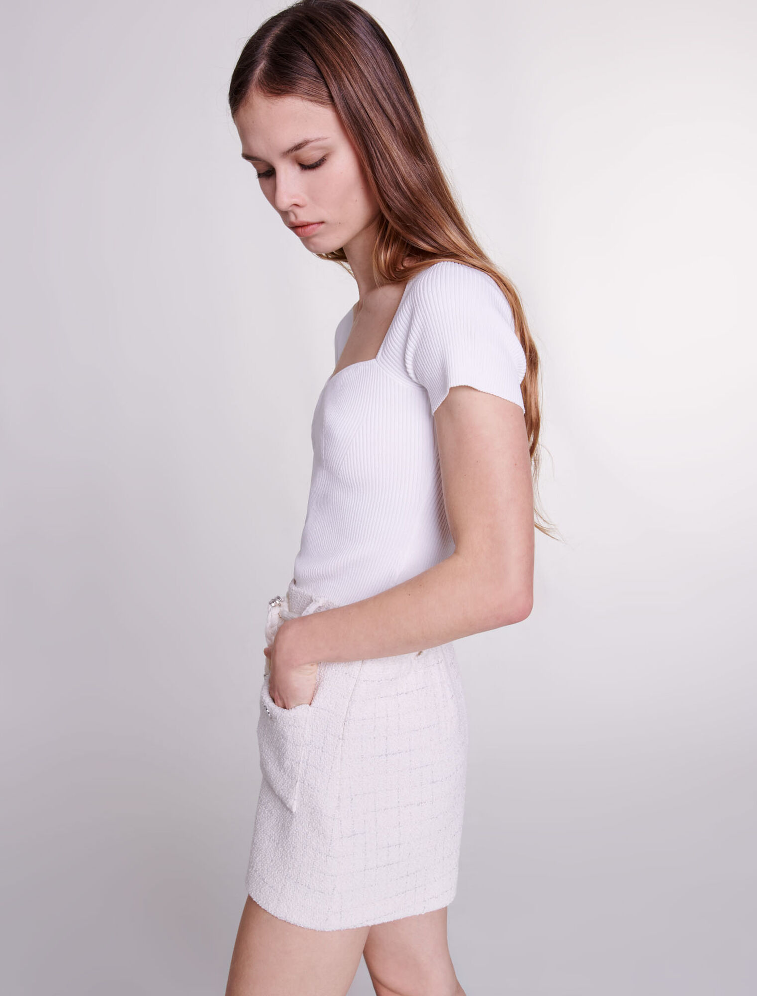 Tweed-Shorts