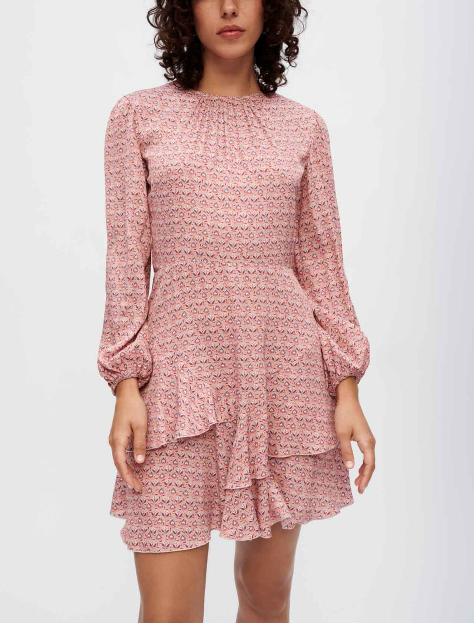 Bedrucktes Kleid aus Viskose