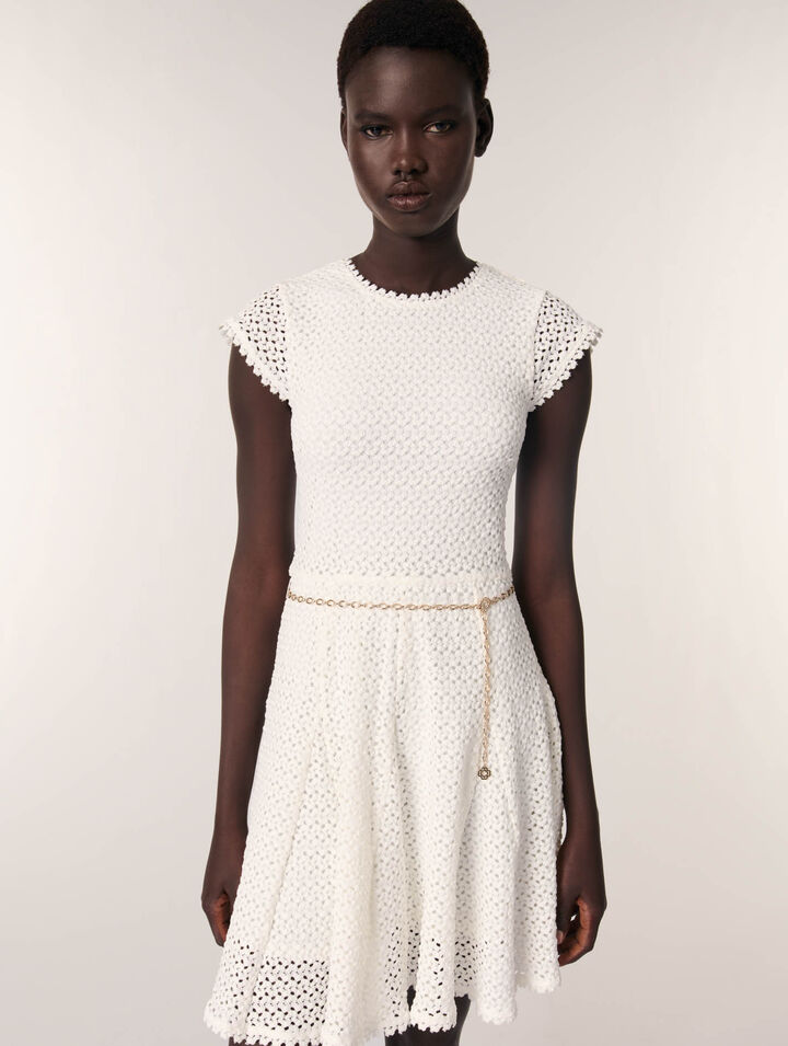 Kurzes gehäkeltes Kleid
