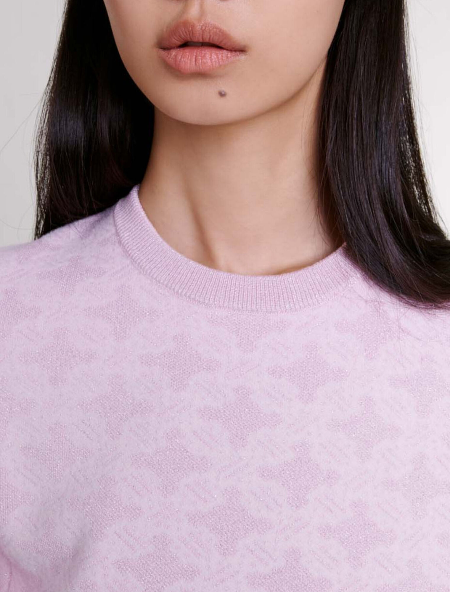Kurzes Kleid aus Strickjacquard