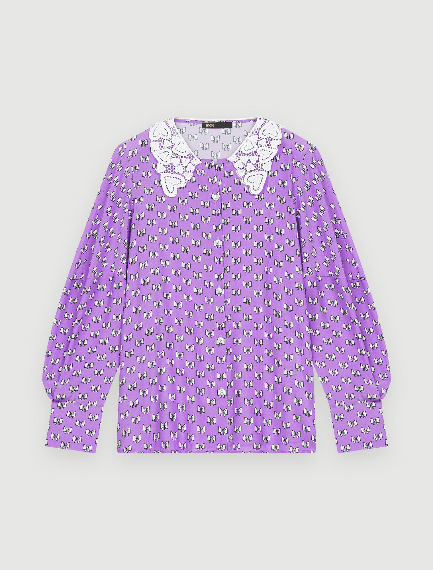 Shirt mit Schleifenprint