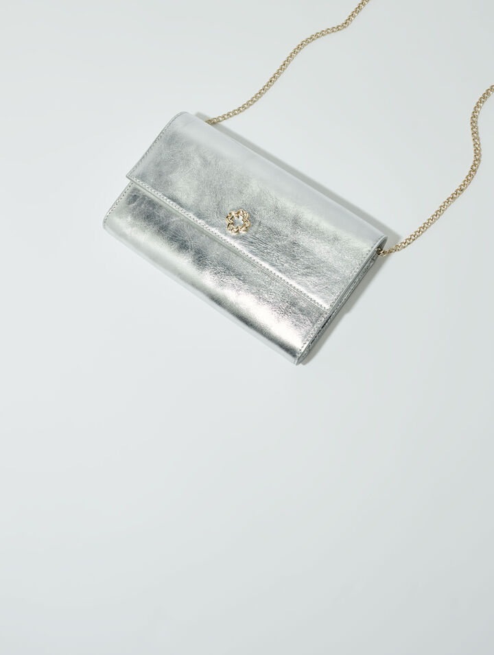 Brieftasche in Metallic-Optik