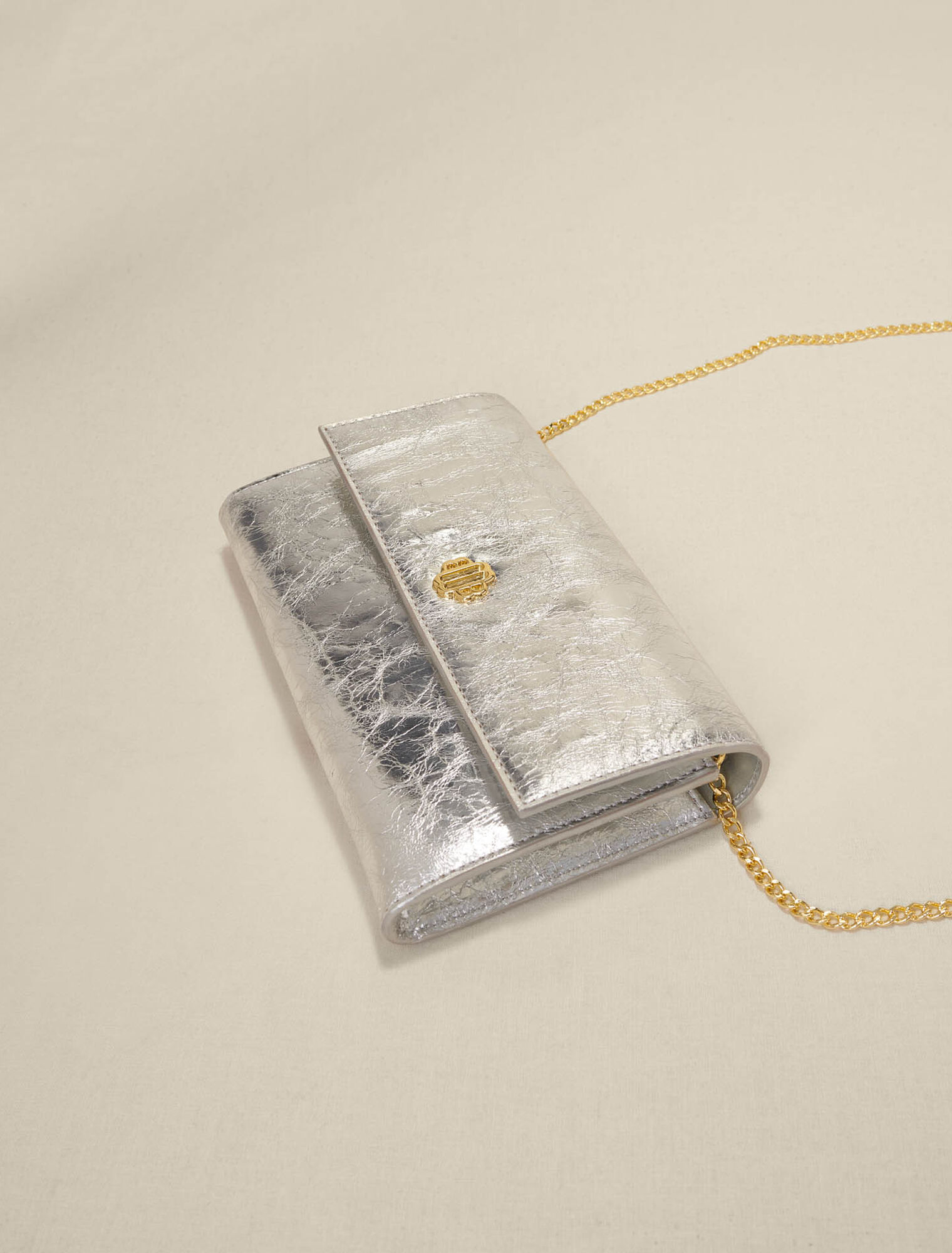 Brieftasche in Metallic-Optik