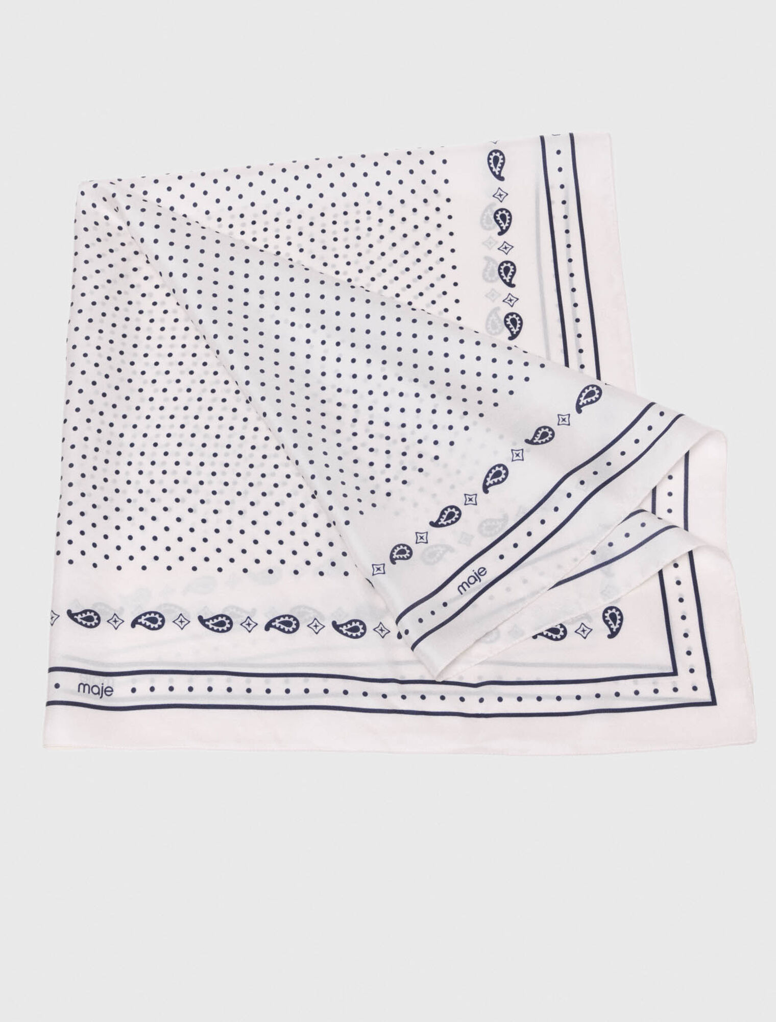 Bedrucktes Seidentuch 90x90