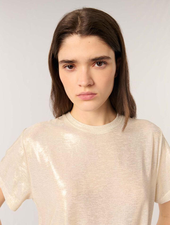 Lamé-T-Shirt