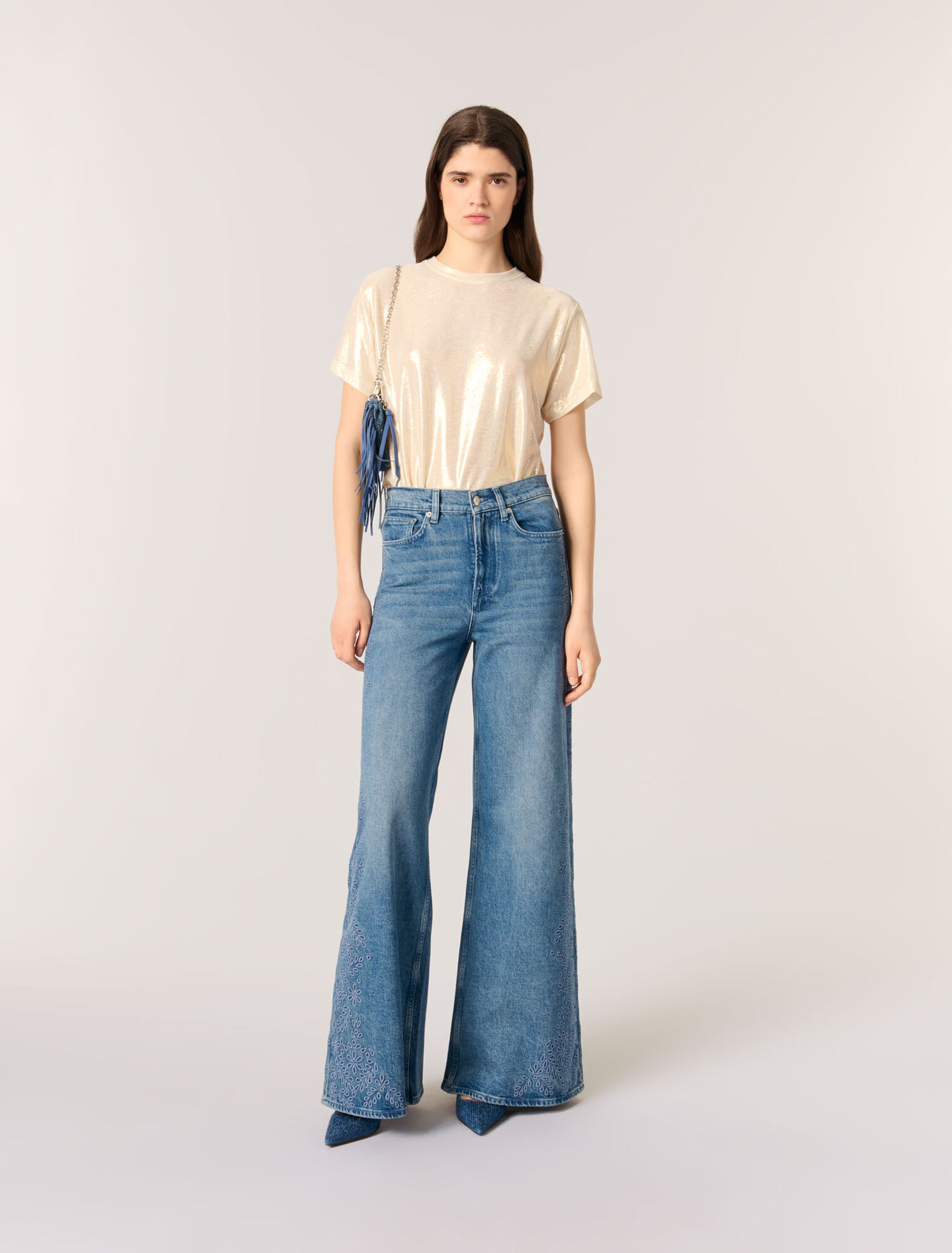 Lamé-T-Shirt
