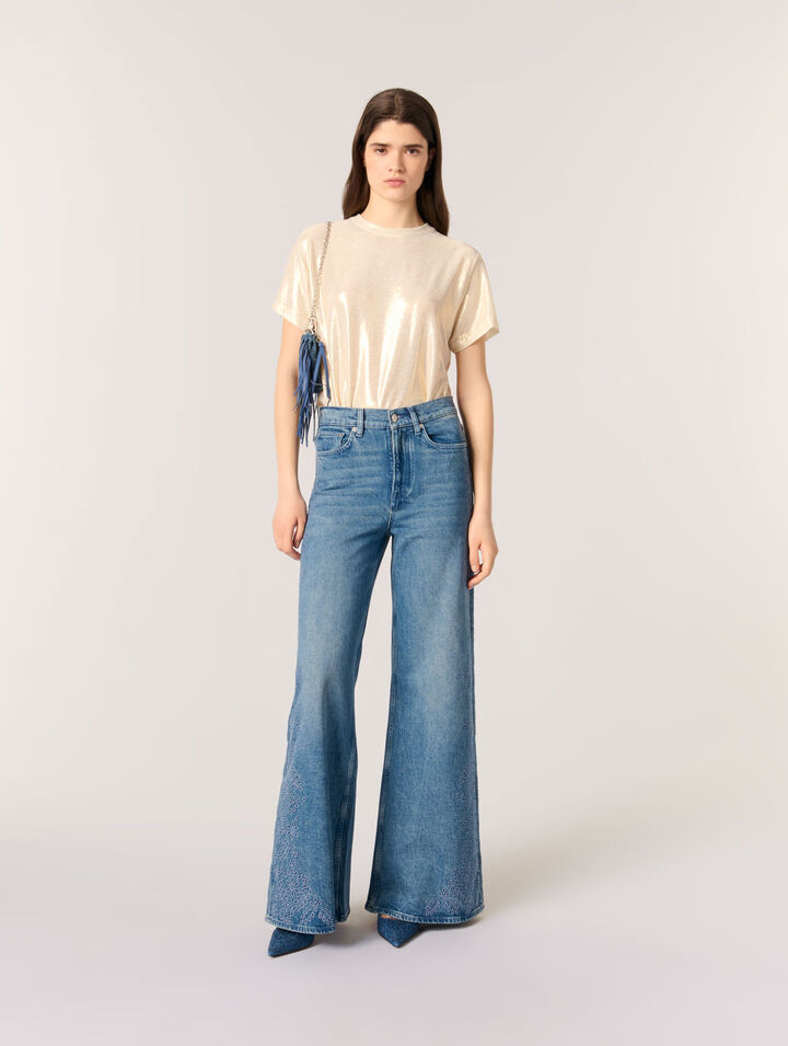 Lamé-T-Shirt
