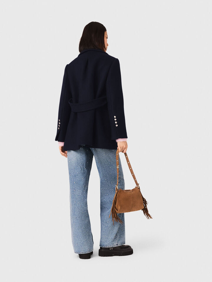 Mantel aus Wollgemisch