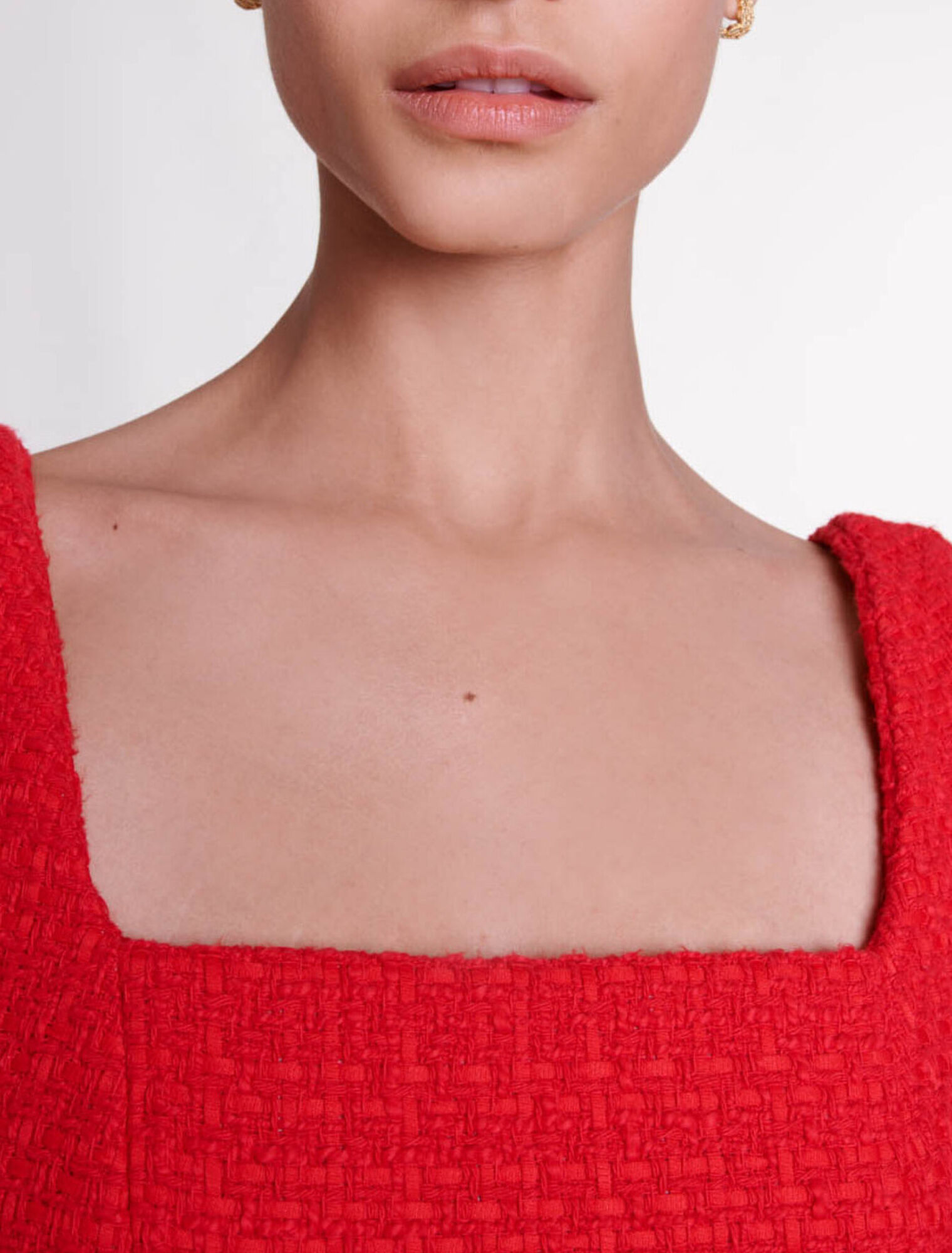 Kurzes Kleid aus Tweed