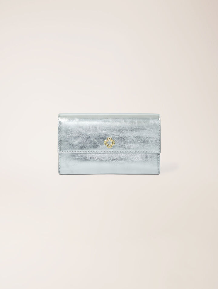 Brieftasche in Metallic-Optik