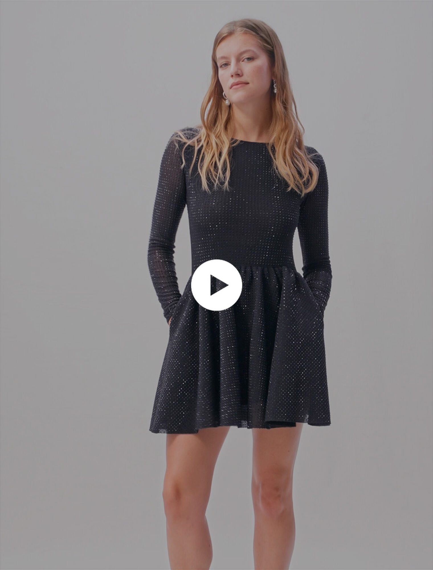 Kurzes Strass-Kleid