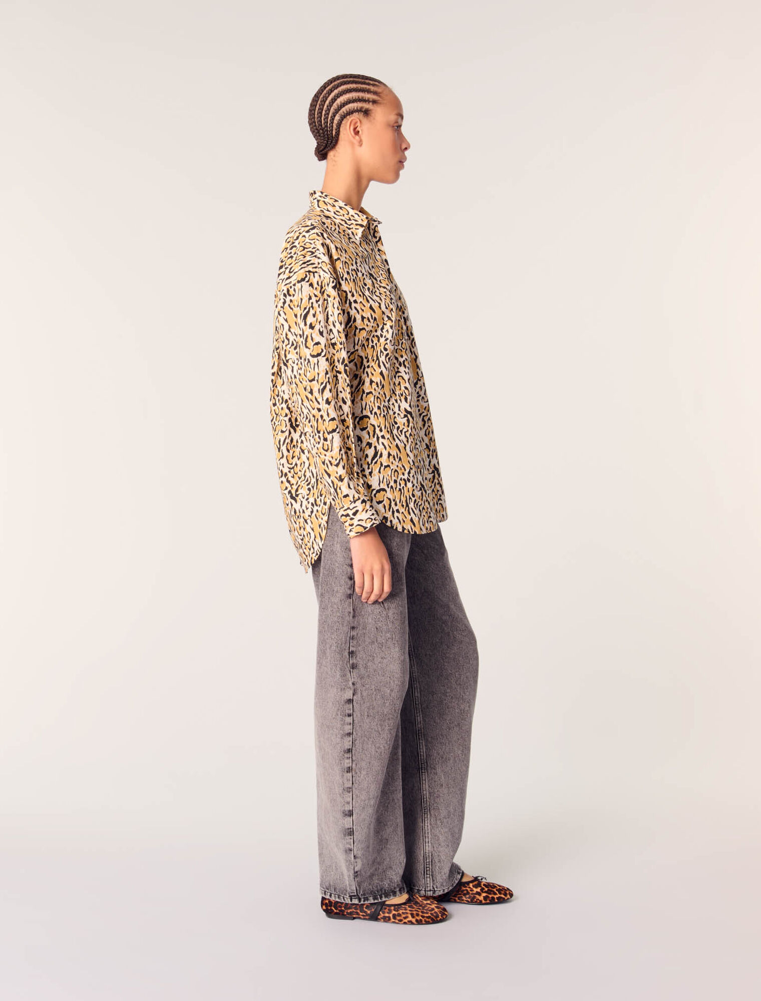 Hemd mit Leoparden-Print