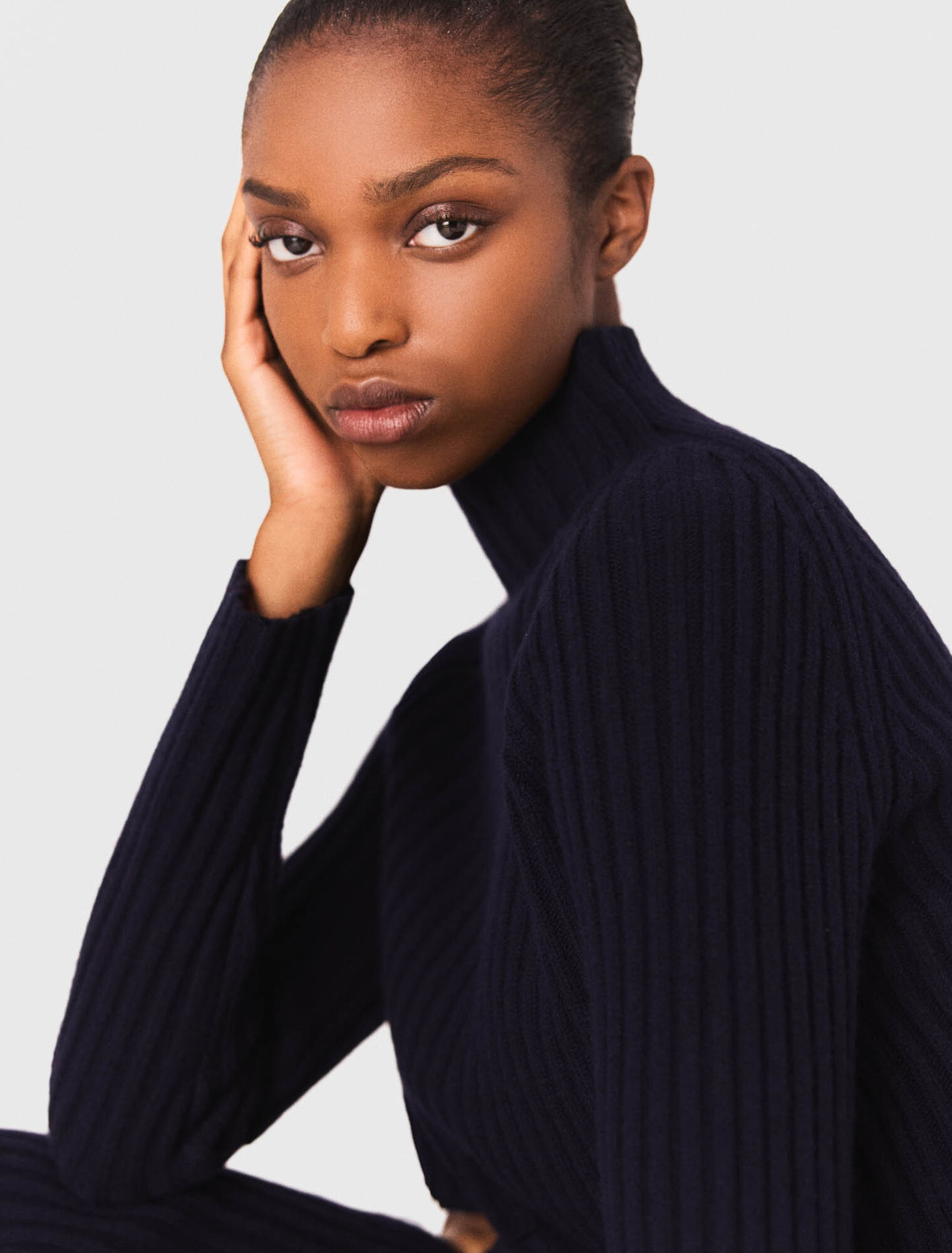 Strickkleid mit abnehmbarem Pulli