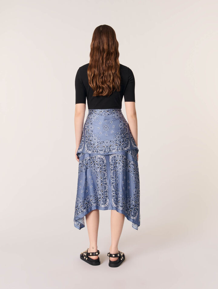 Bedrucktes Trompe-l'Œil-Kleid